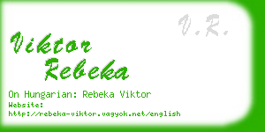 viktor rebeka business card